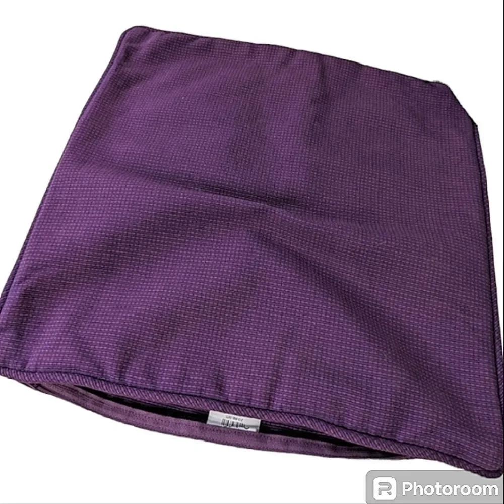 Crate&Barrel Henley Pillow Covers Thick Cotton Zip Off Set of 3